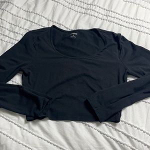 Express crop top long sleeve